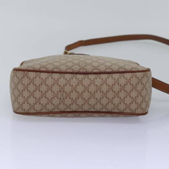 CELINE Macadam Canvas Shoulder Bag Beige Auth 77624 - Picture 5 of 16